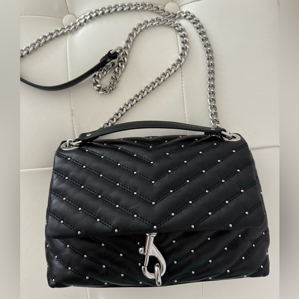 Rebecca Minkoff Edie studded chain shoulder bag